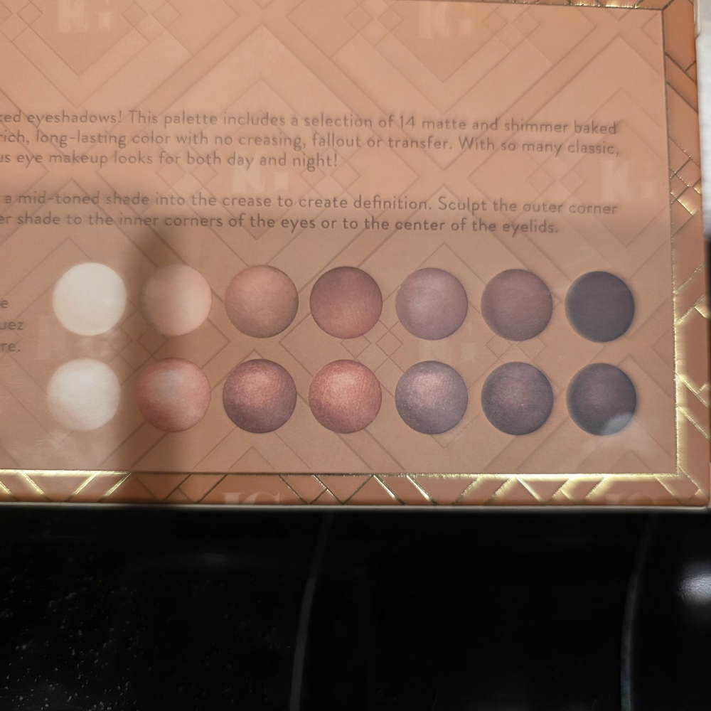 NWT Laura Geller Baked Eyeshadow Palette — Neutral Browns, Golds, Creams - Picture 4 of 5